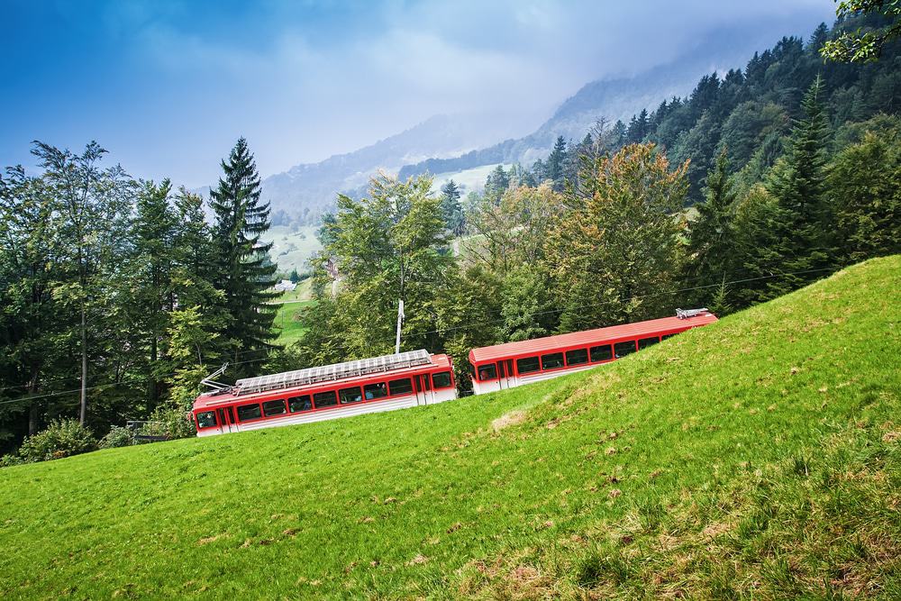 Rigi mountain in Alps, Switzerland