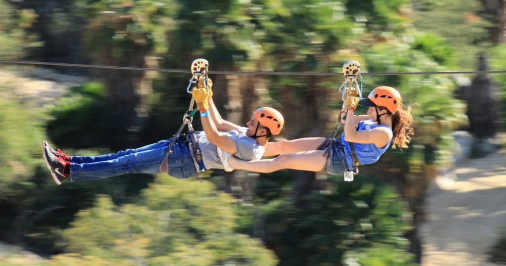 Zip Line in Wild Canyon