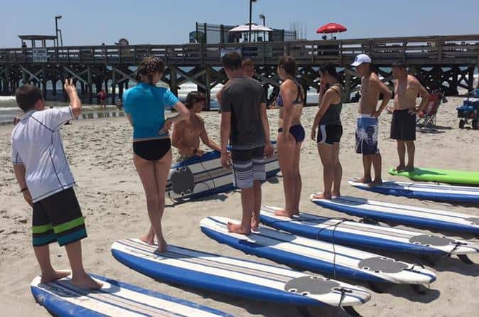 Surf Lessons With Board