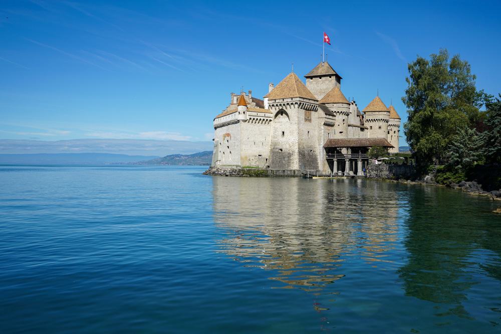 Chateau de Chillon Castle near Montreux, Switzerland