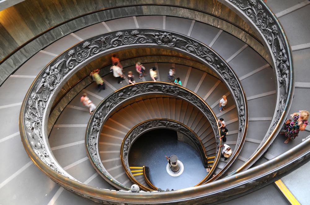 Stairs of the Vatican Museums