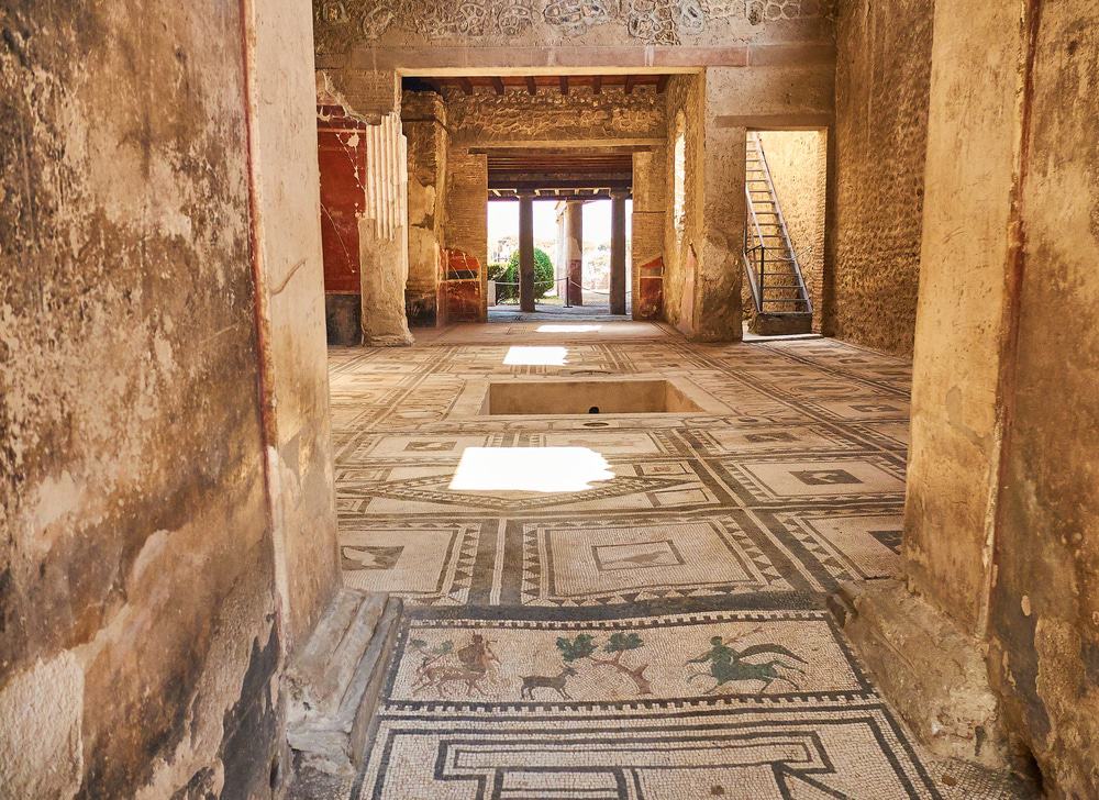 Remains Of Domus Di Paquio Proculo In Ruins Of Pompeii