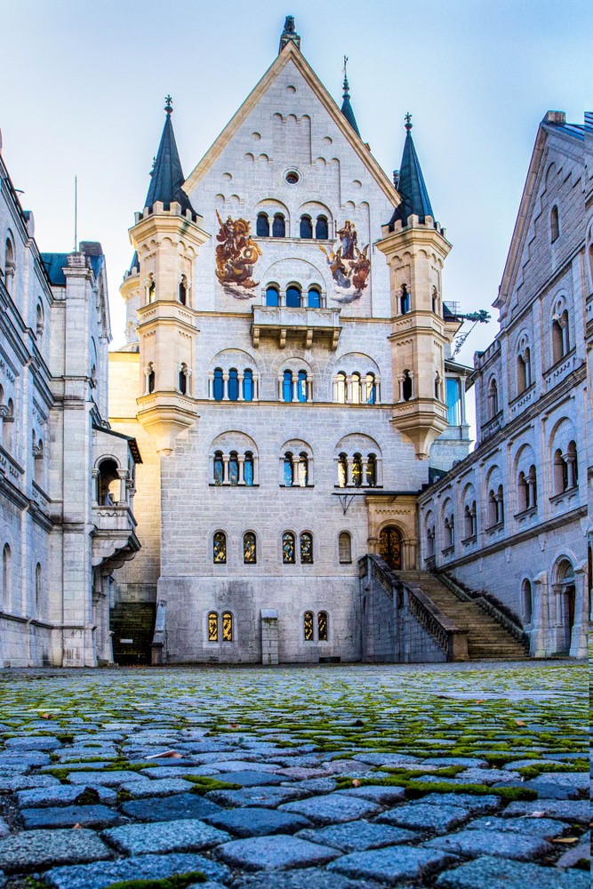 Neuschwanstein Castle Cobbled Courtyard