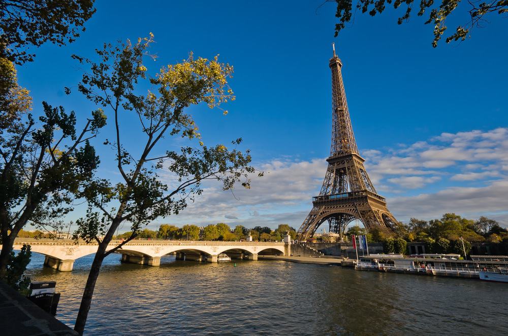 Eiffel Tower and Seine River
