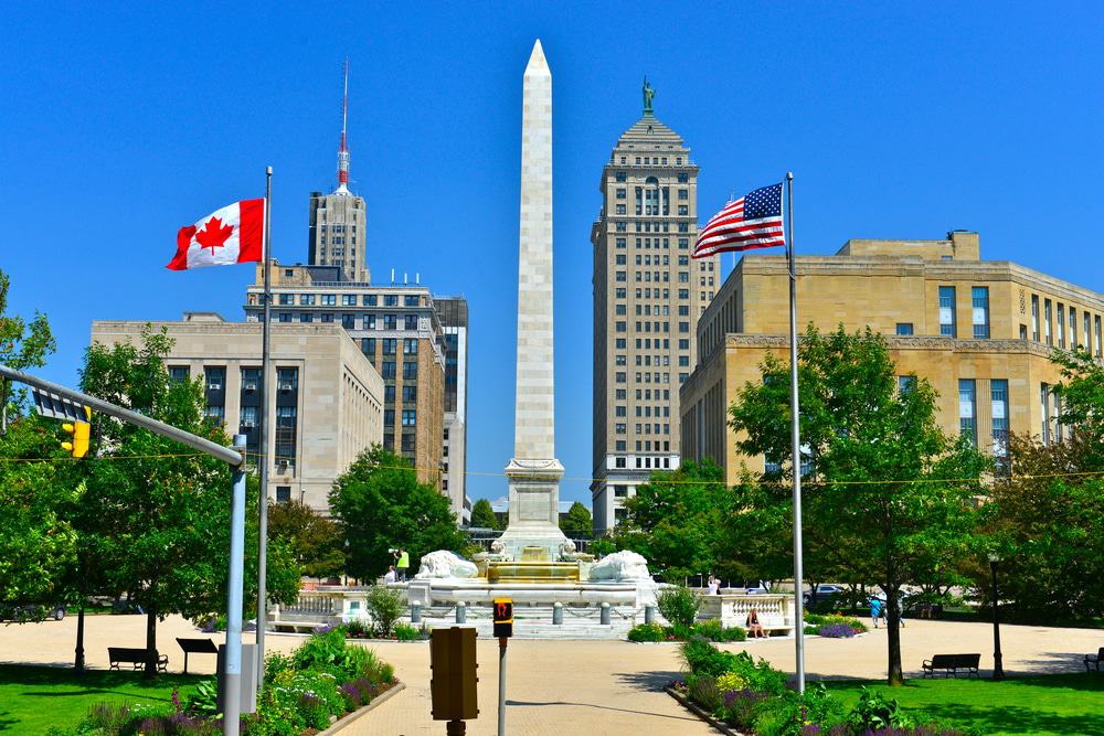 Niagara Square in Downtown Buffalo, NY