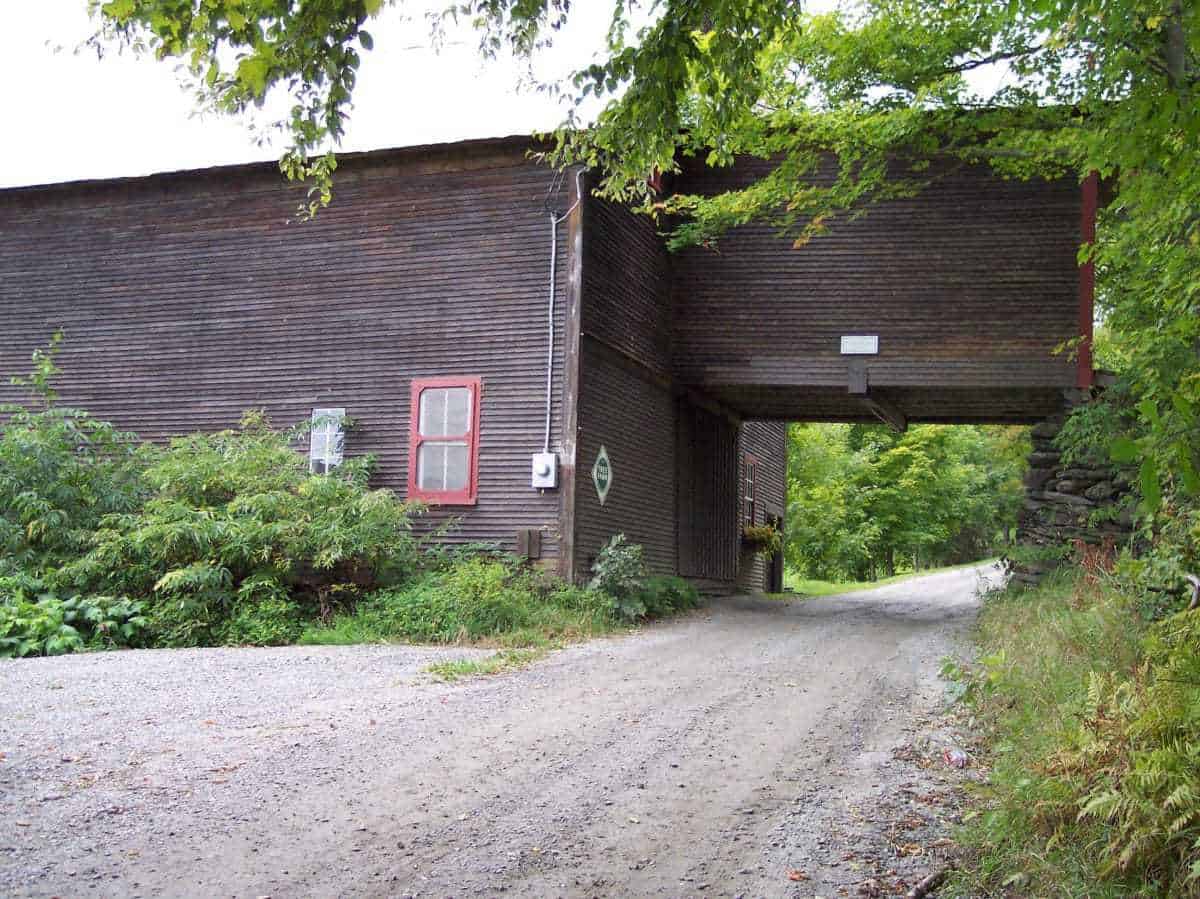 Barn Over Bridge Woodbury Vermont