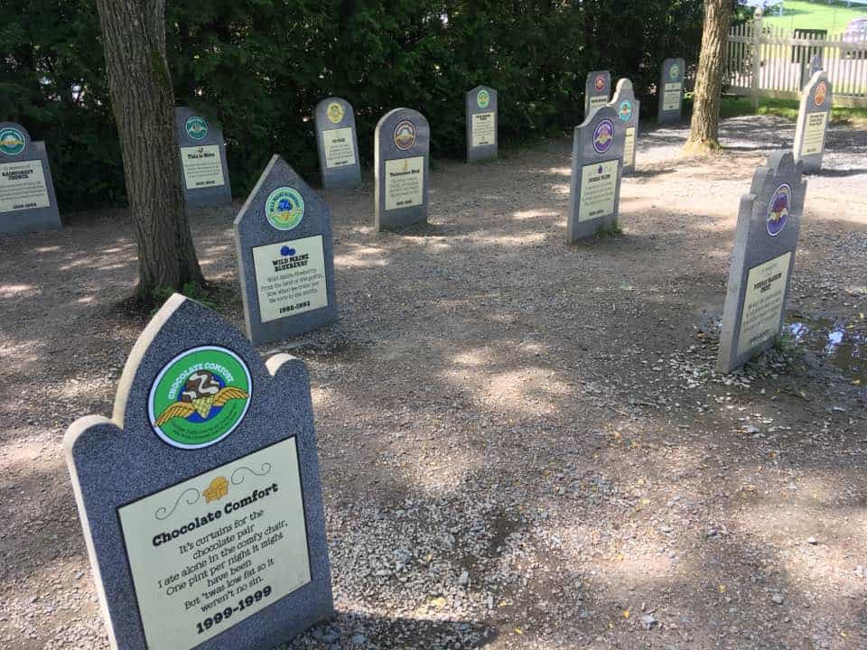 Ben & Jerry Flavor Graveyard Waterbury