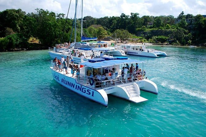 Jamaica Dunn's River Falls Party Cruise With Snorkeling