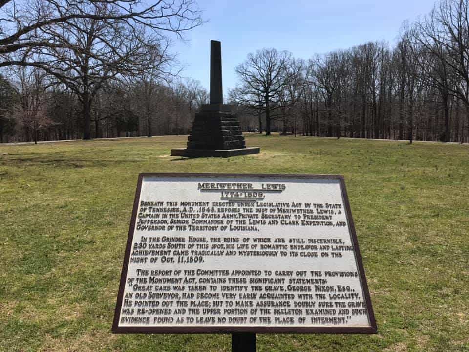 The Grave Of Meriwether Lewis Hohenwald
