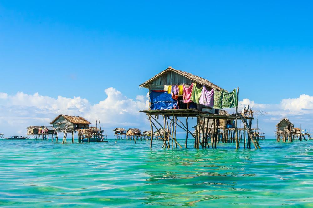 Nomad villages at Semporna