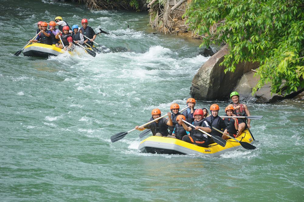Whitewater rafting