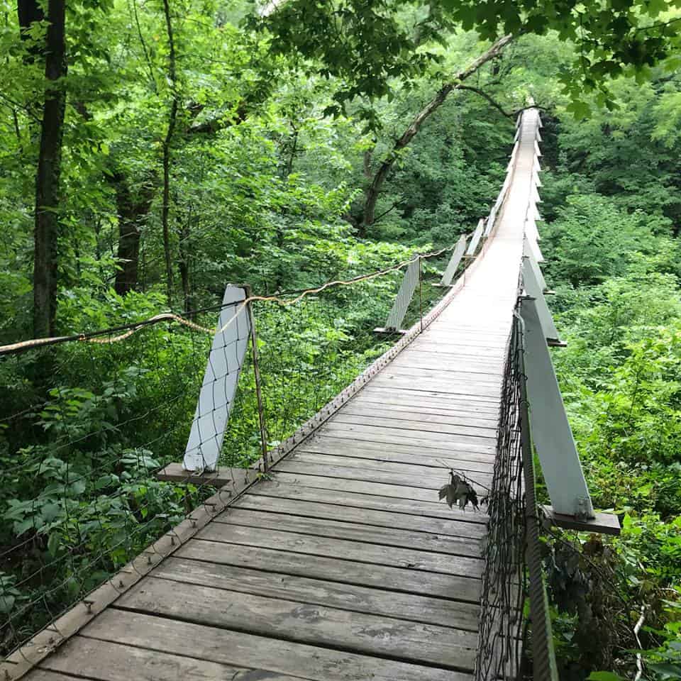 Lover's Leap Swinging Bridge, Columbus Junction