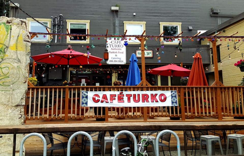 Piece Of The Berlin Wall At Cafe Turko Seattle