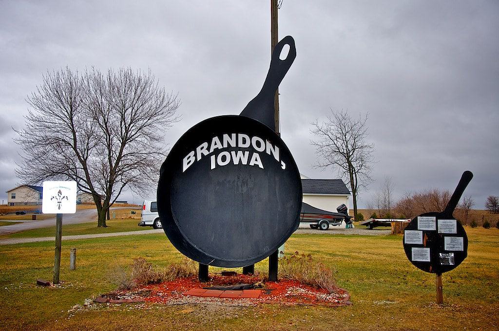Iowa's Largest Frying Pan, Brandon