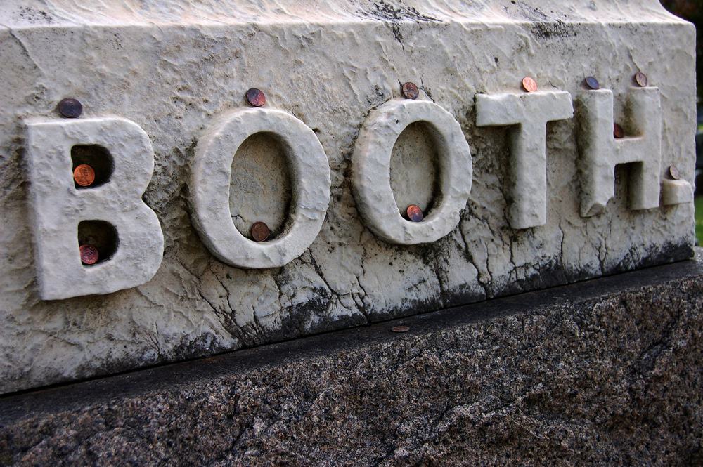 Grave of John Wilkes Booth, Baltimore