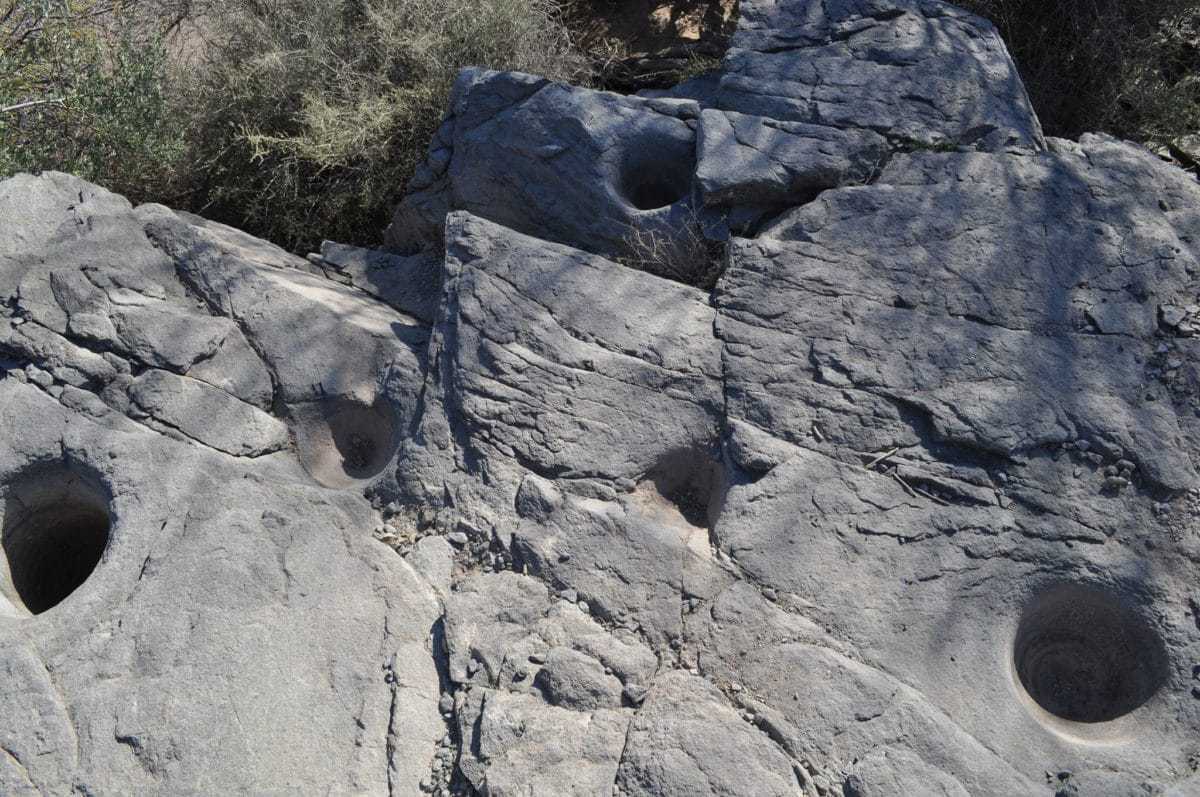 Quartzite Grinding Holes
