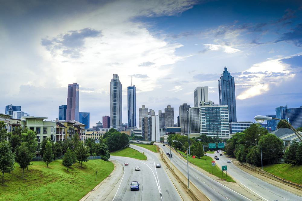 View From Jackson Street Bridge, Atlanta