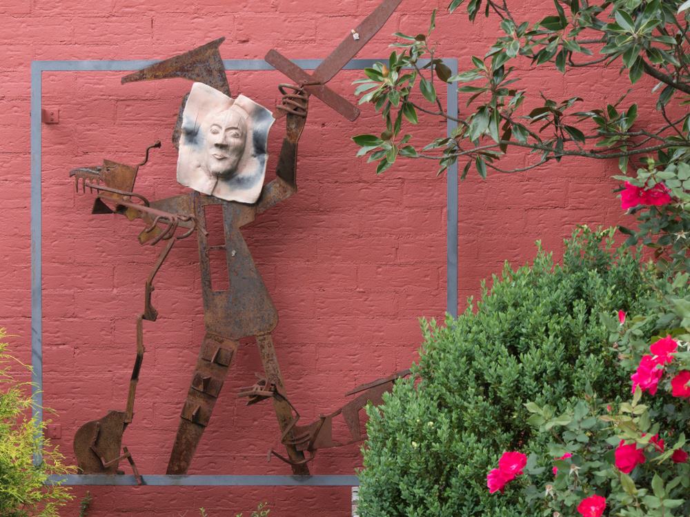 Sculpture On The Side Of Asheville Community Theater