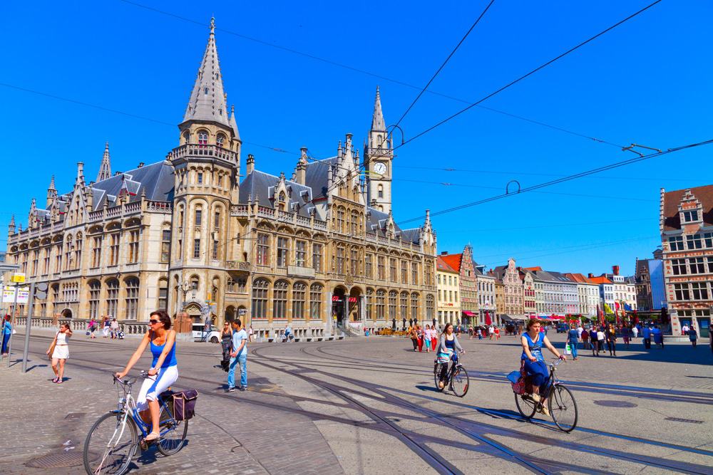Cyclists in Ghent