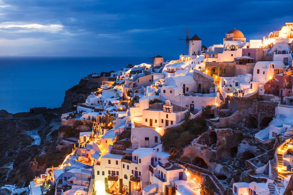Santorini at Night