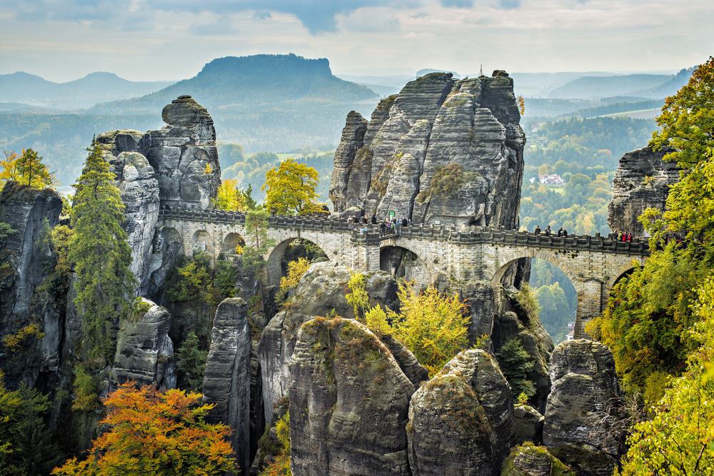 Bastei Bridge, Saxon Switzerland, Germany