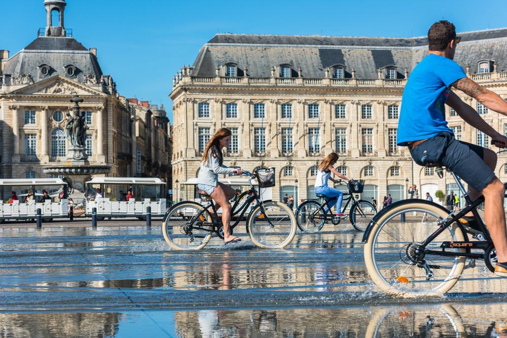 Cyclists in Bordeaux