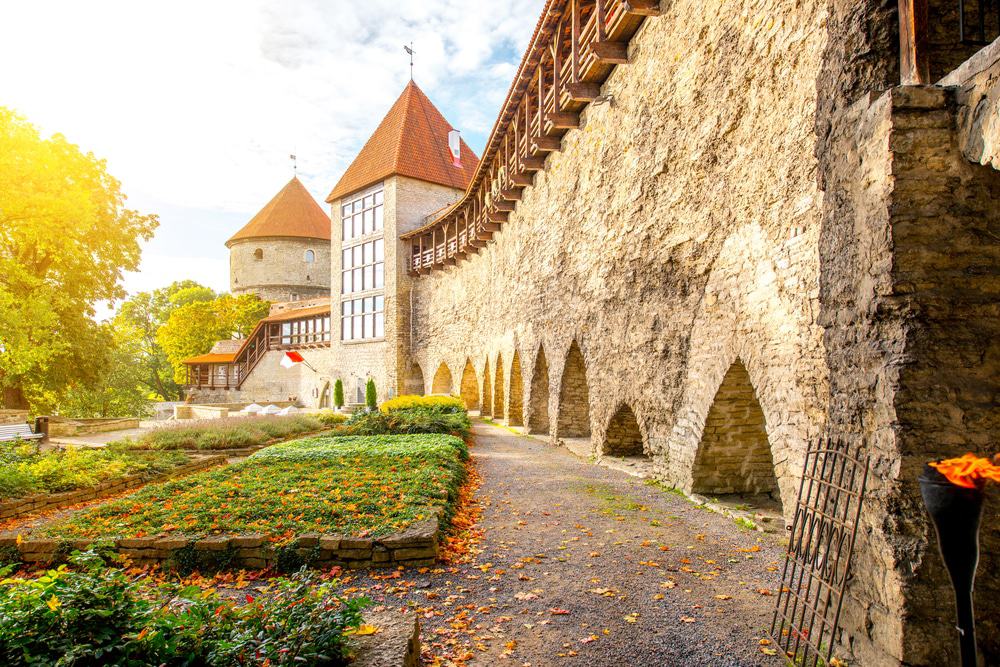 Castle Wall on Toompea Hill, Tallinn
