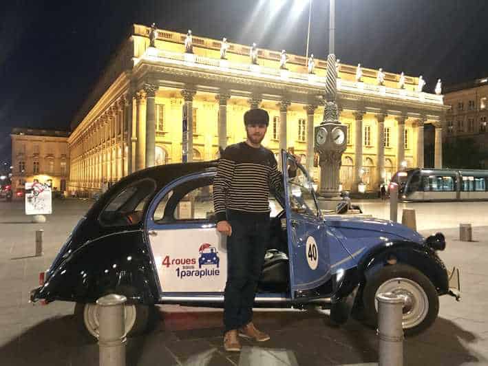 Bordeaux by Night Tour in a Citroën 2CV