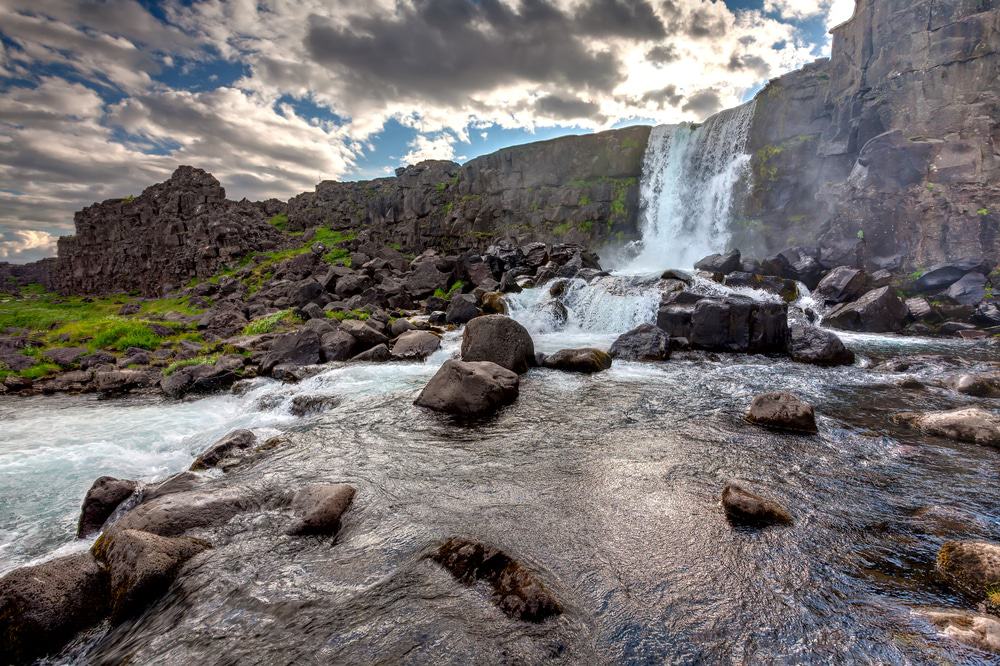 Oxararfoss Waterfall, Thingvellir National Park