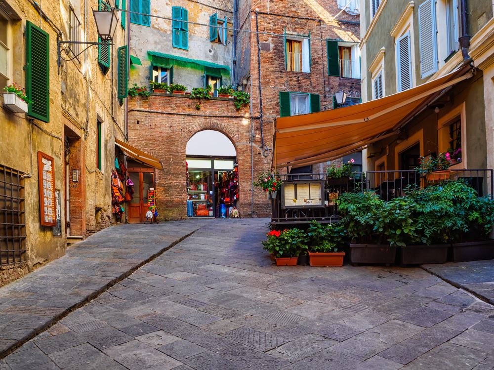 Narrow Street, Siena, Italy