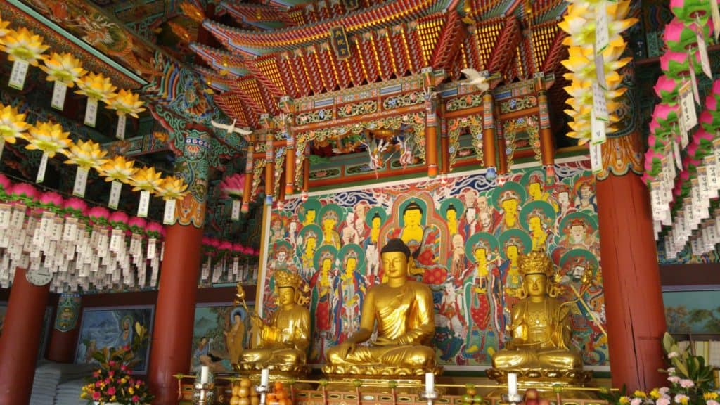 Interior Of Mudeungsan Jeungsimsa Temple