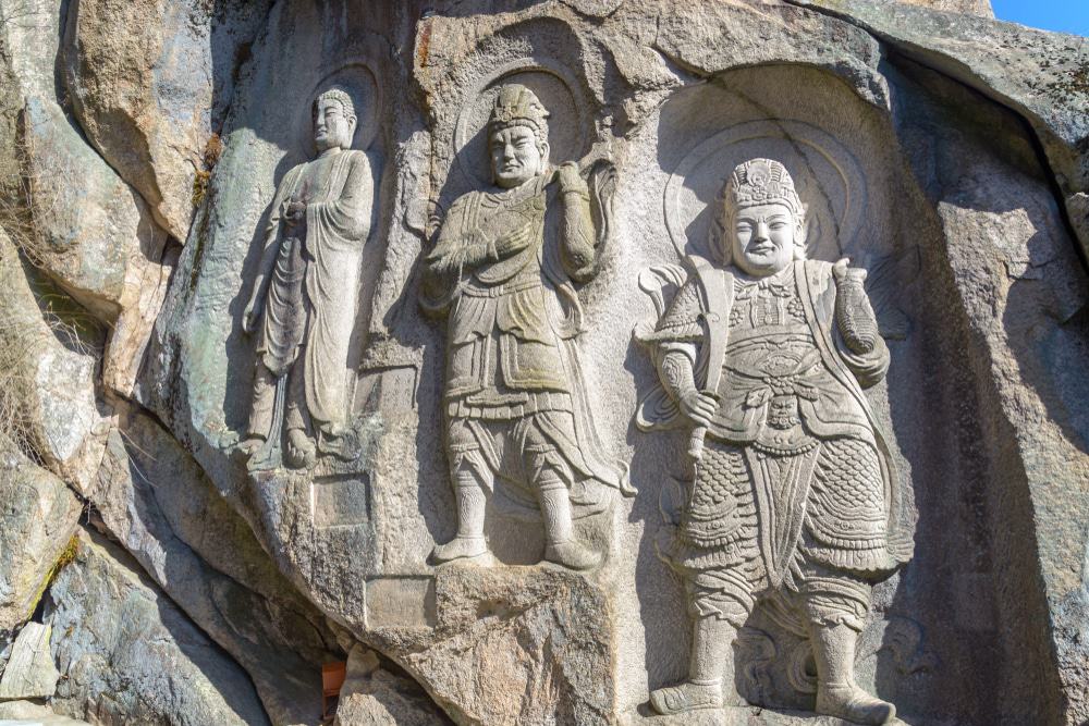 Stone Carvings At Seokbulsa