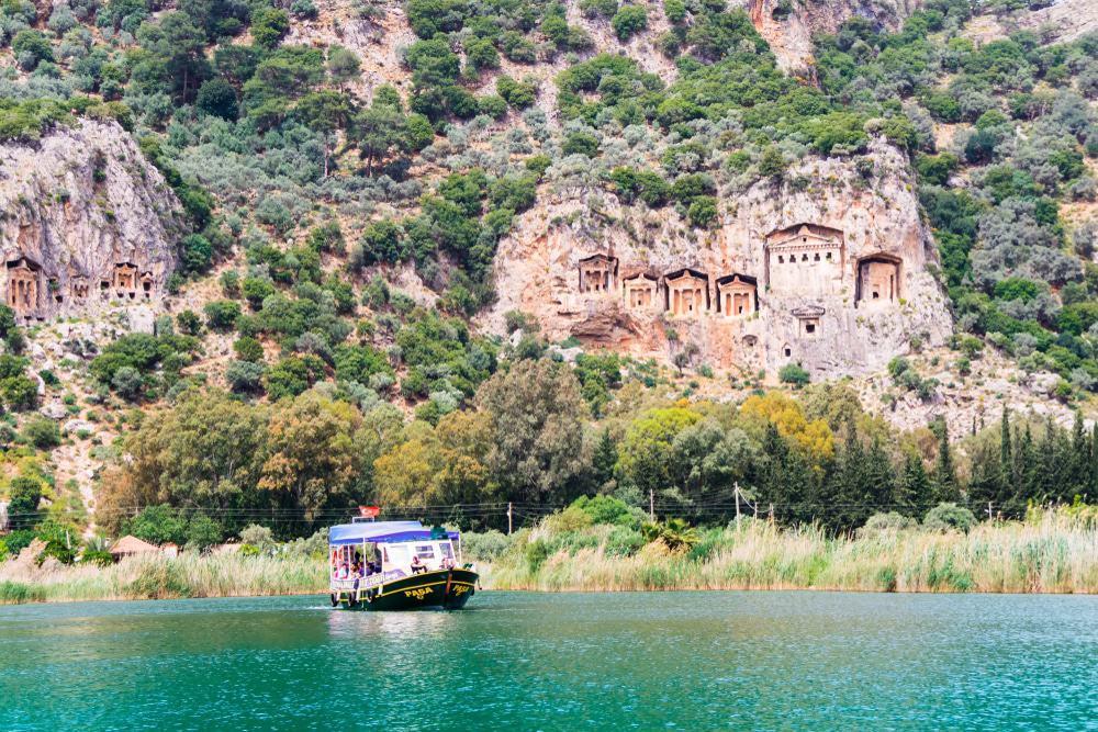 Dalyan River, Lycian Tombs