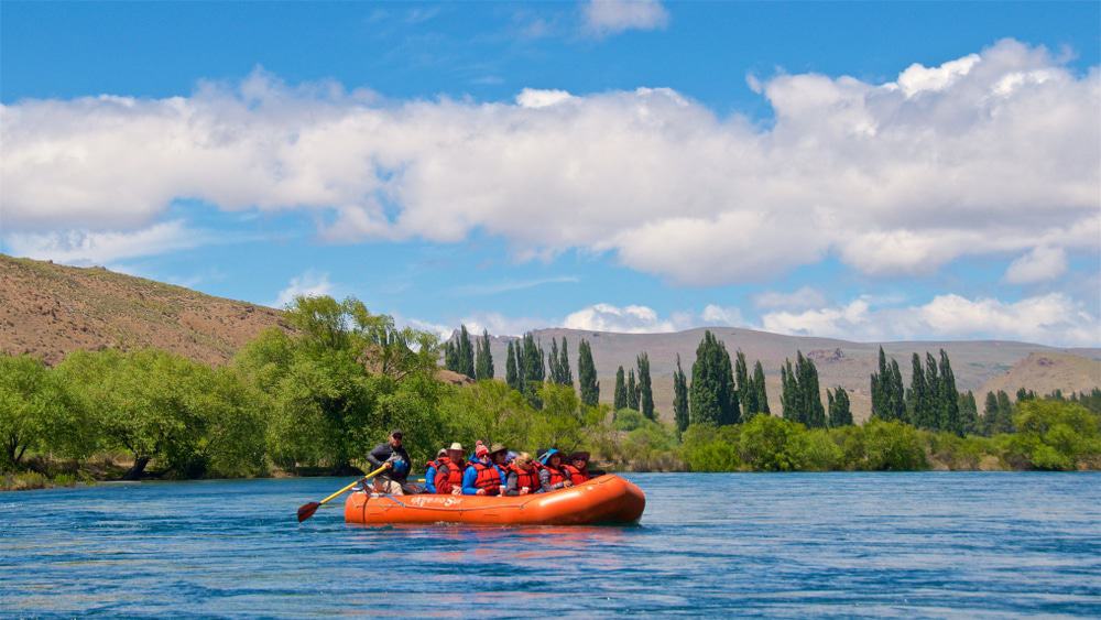 Rafting along the Limay River in Bariloche