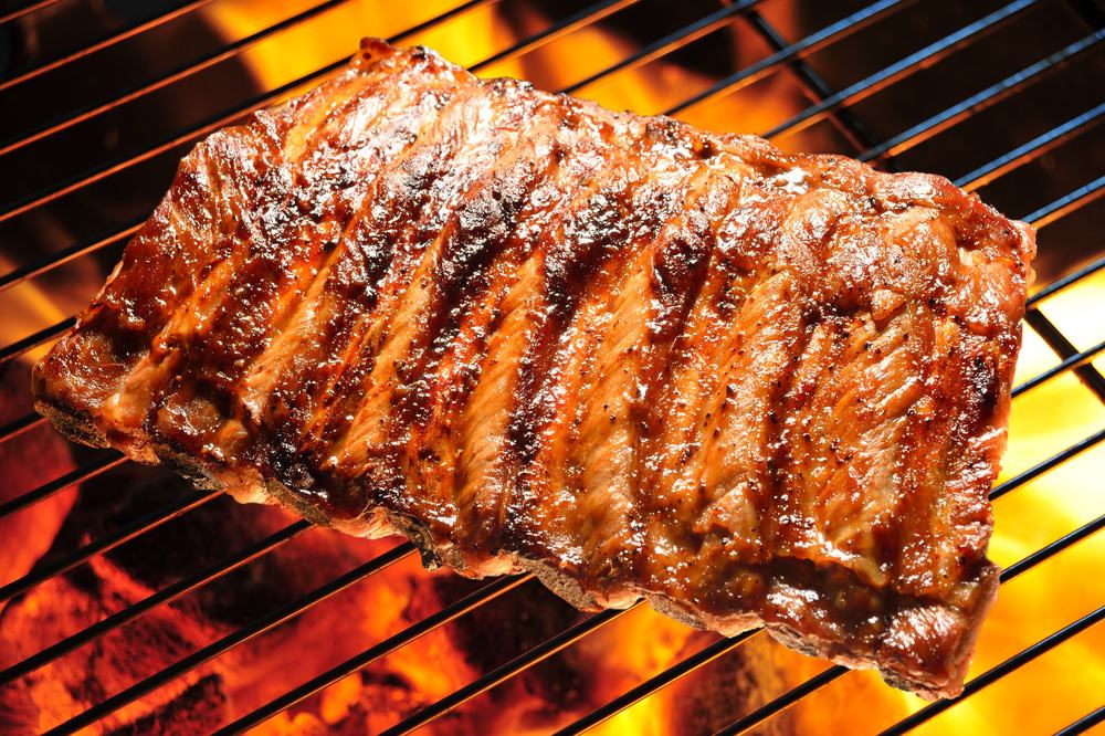 Grilled Pork Ribs On The Grill