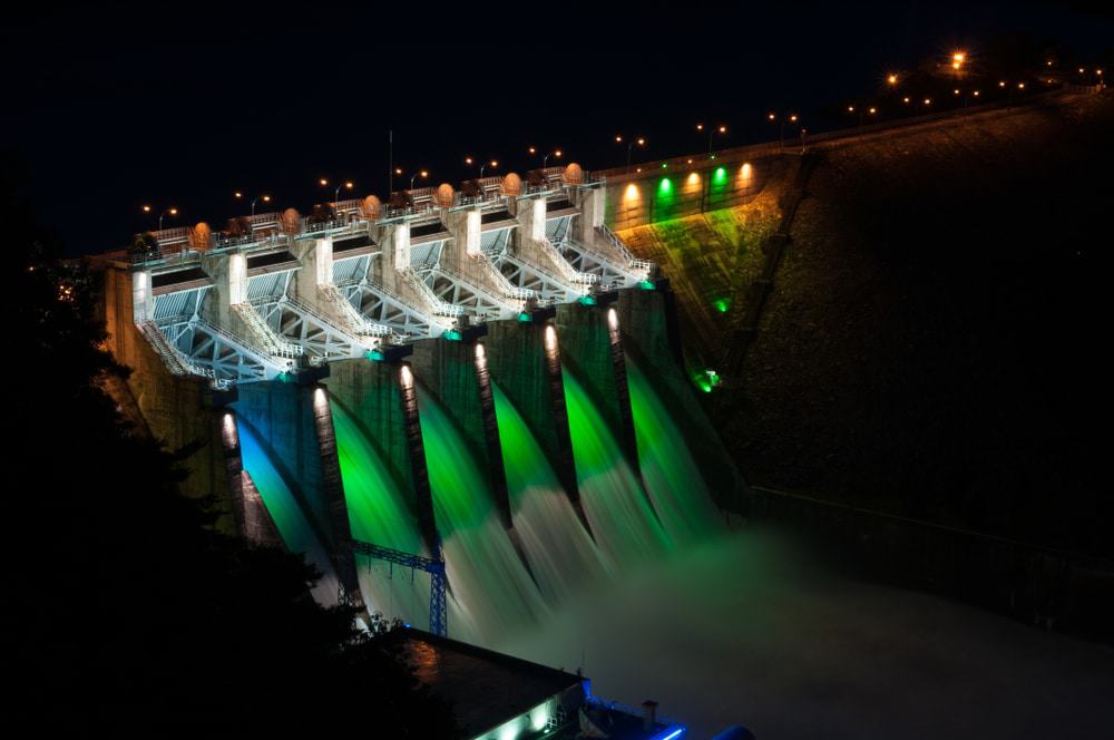 Daecheong Dam At Night