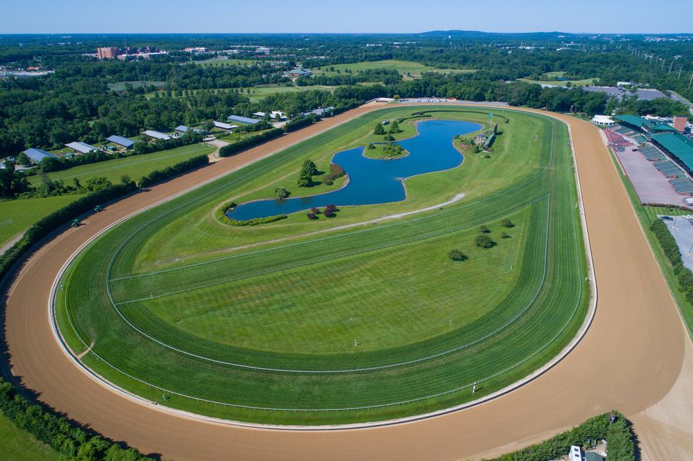 Aerial Image Of The Delaware Park And Race Track