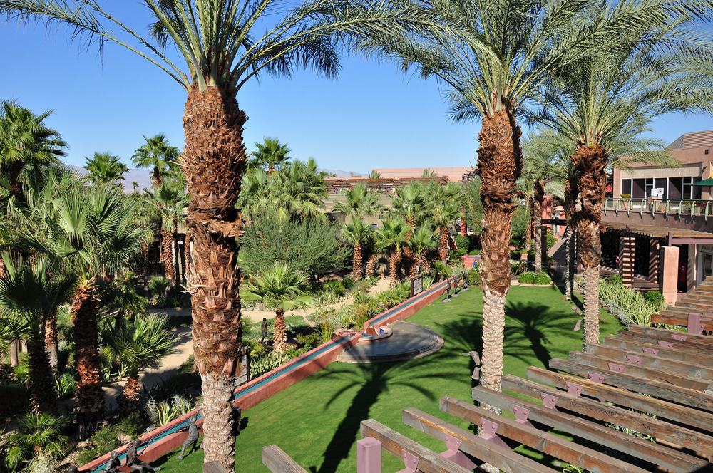 Landscaping at "The Gardens On El Paseo" outdoor shopping mall