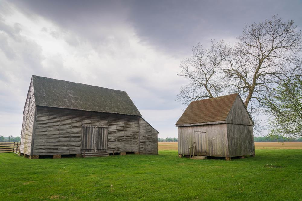 Slave Quarters At John Dickinson Plantation