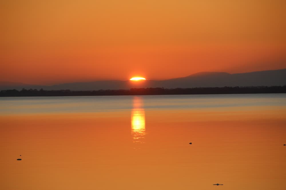Sunset over Lake Victoria, Loch Sport