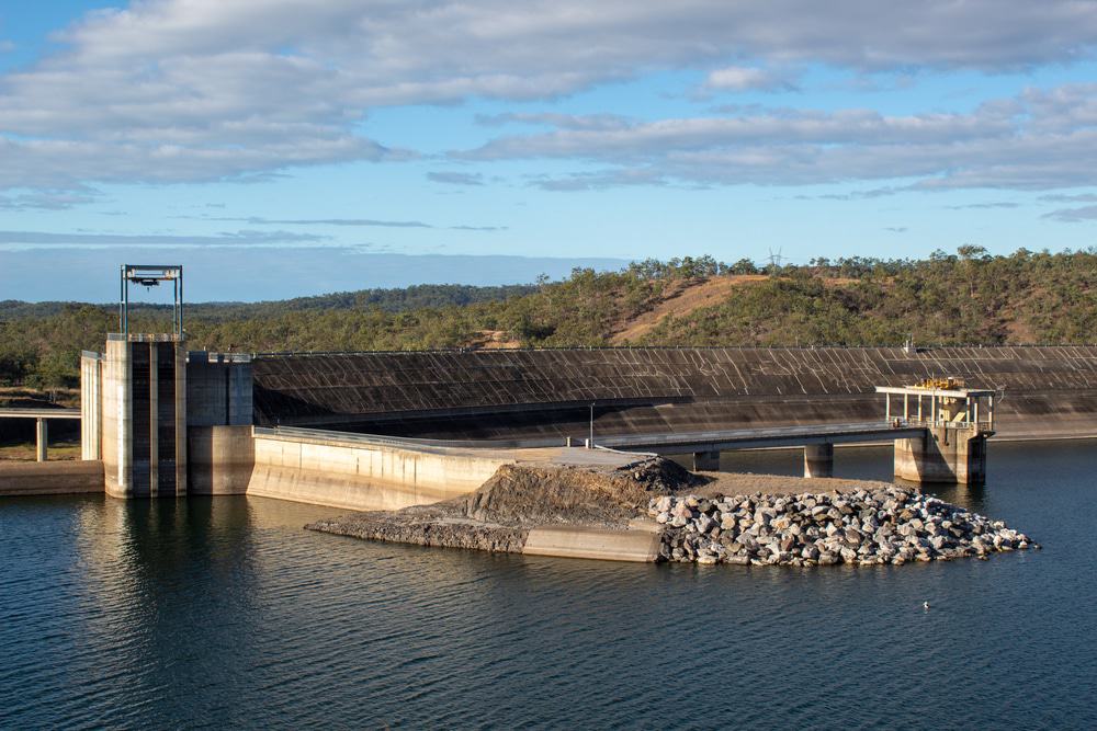 Water Dam In Lake Awoonga
