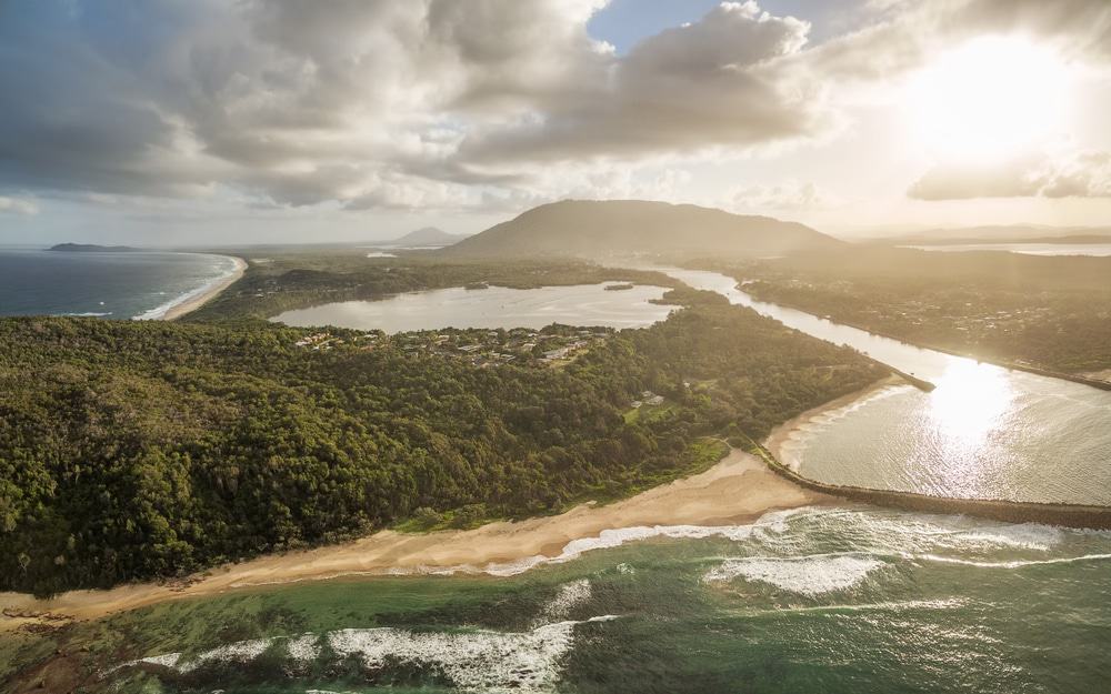 Sunset Over Gogley's Lagoon And Pilot Beach