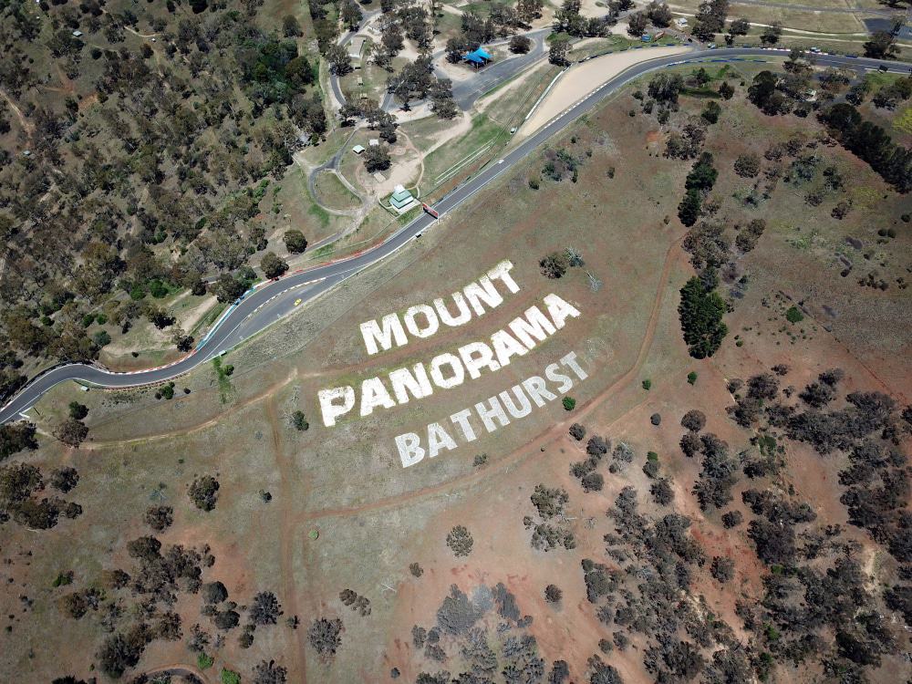 Aerial View Of Mount Panorama Motor Racing Circuit