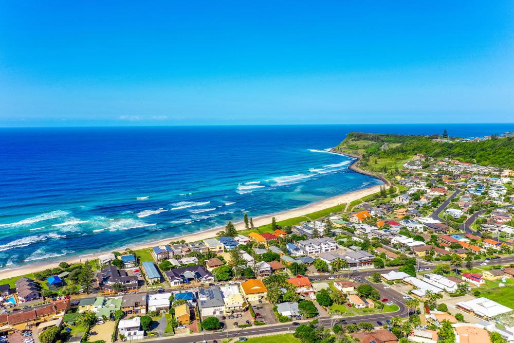 Aerial photo of Lennox Head
