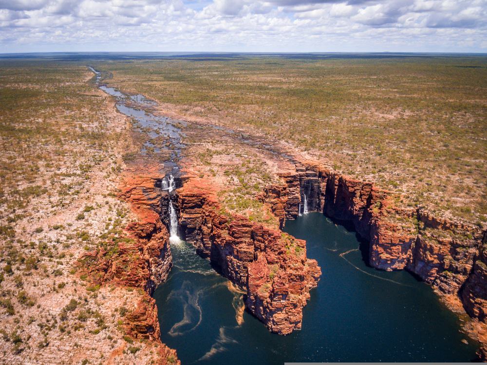 Aerial View Of King George Falls
