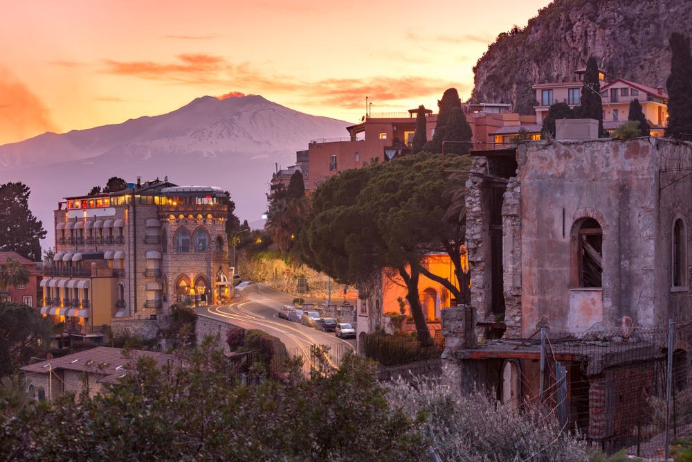 Mount Etna Sunset