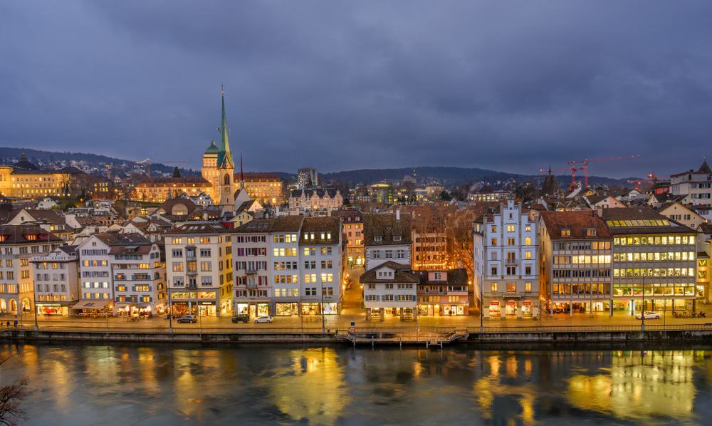 View of Old Town in Zurich