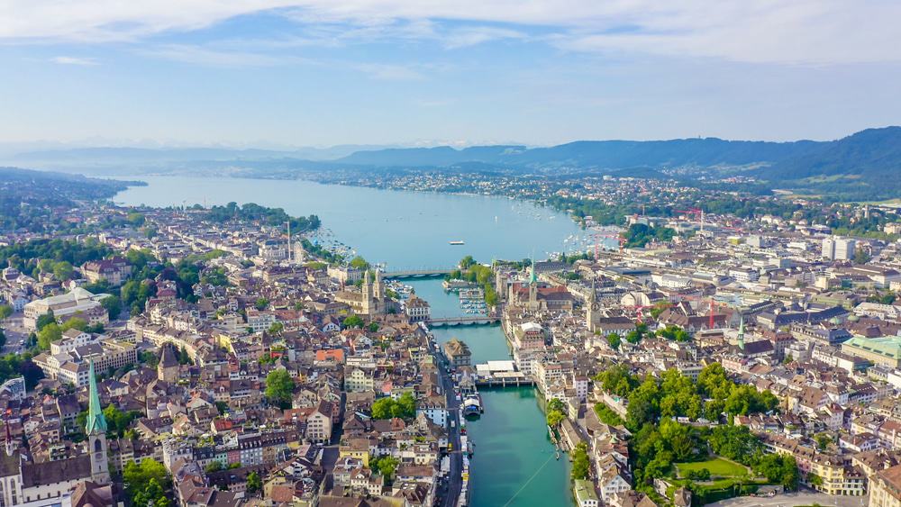 Aerial View of Zurich