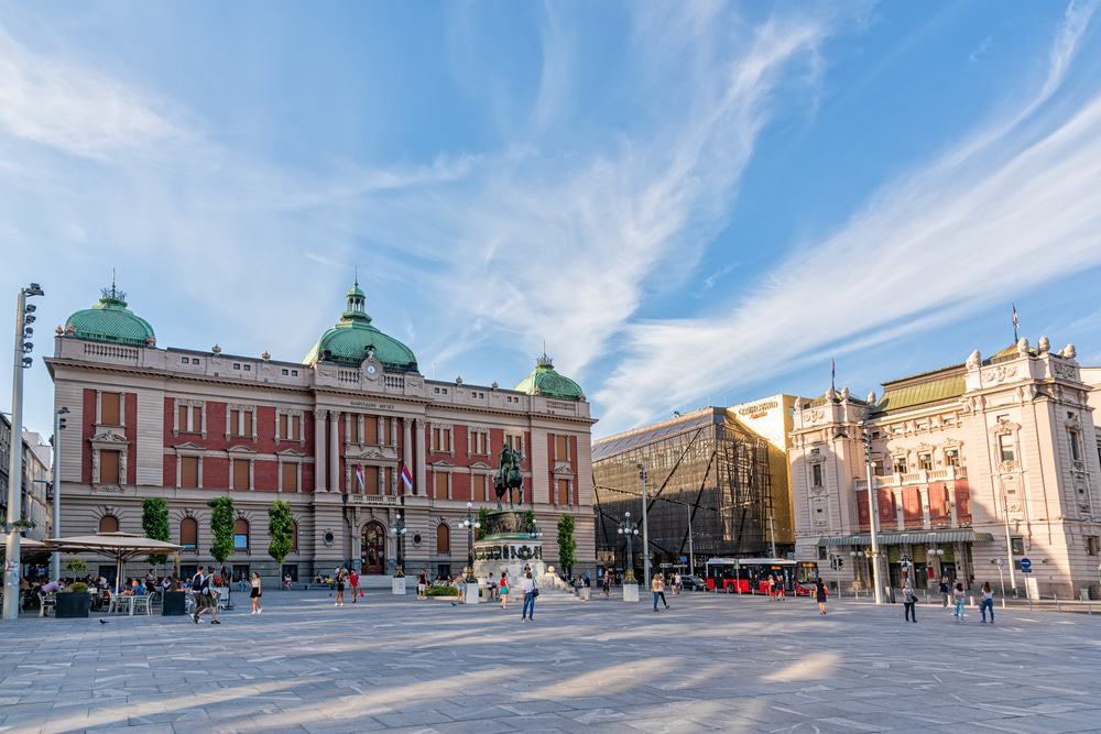 Republic Square in Belgrade