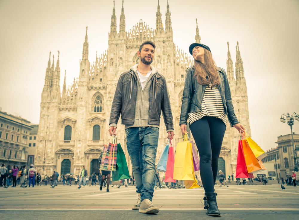 Couple in Milan